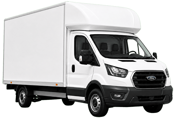 Luton box van parked and ready for hire in Carmarthen